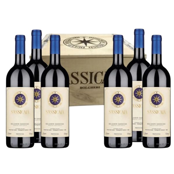 SASSICAIA 2022 CASSA LEGNO DA 6 BOTTIGLIE