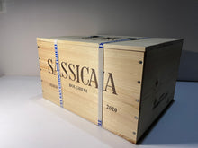 Carica l&#39;immagine nel visualizzatore di Gallery, SASSICAIA 2020 CASSA IN LEGNO DA 6 BOTTIGLIE
